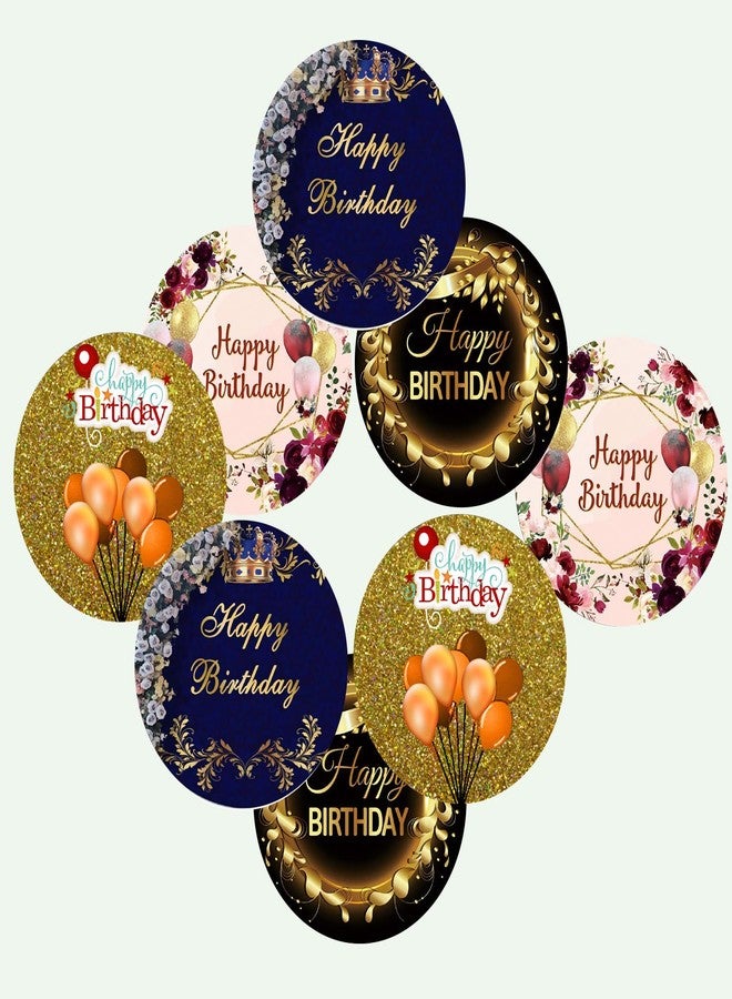 SLGIFT Vinyl Happy Birthday Theme Sticker, Self-Adhesive Vinyl Stickers, 40 Pieces, 2 x 2 Inches Round Sticker, 4 Unique Designs, R190 - Image 3